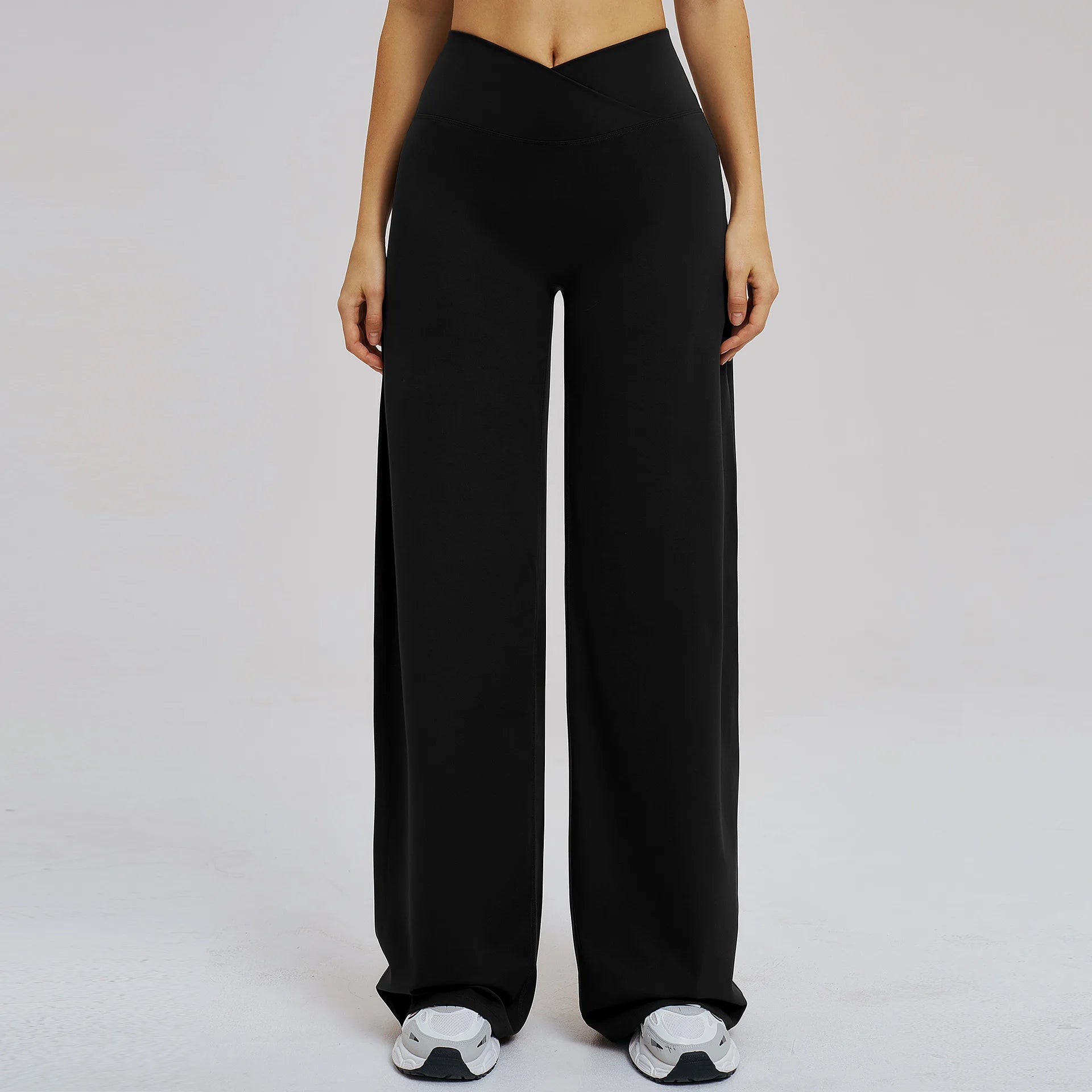 Women's V-Waist Gym Leggings | High Waist Peach Lift Scrunch Butt Yoga Fitness Tights