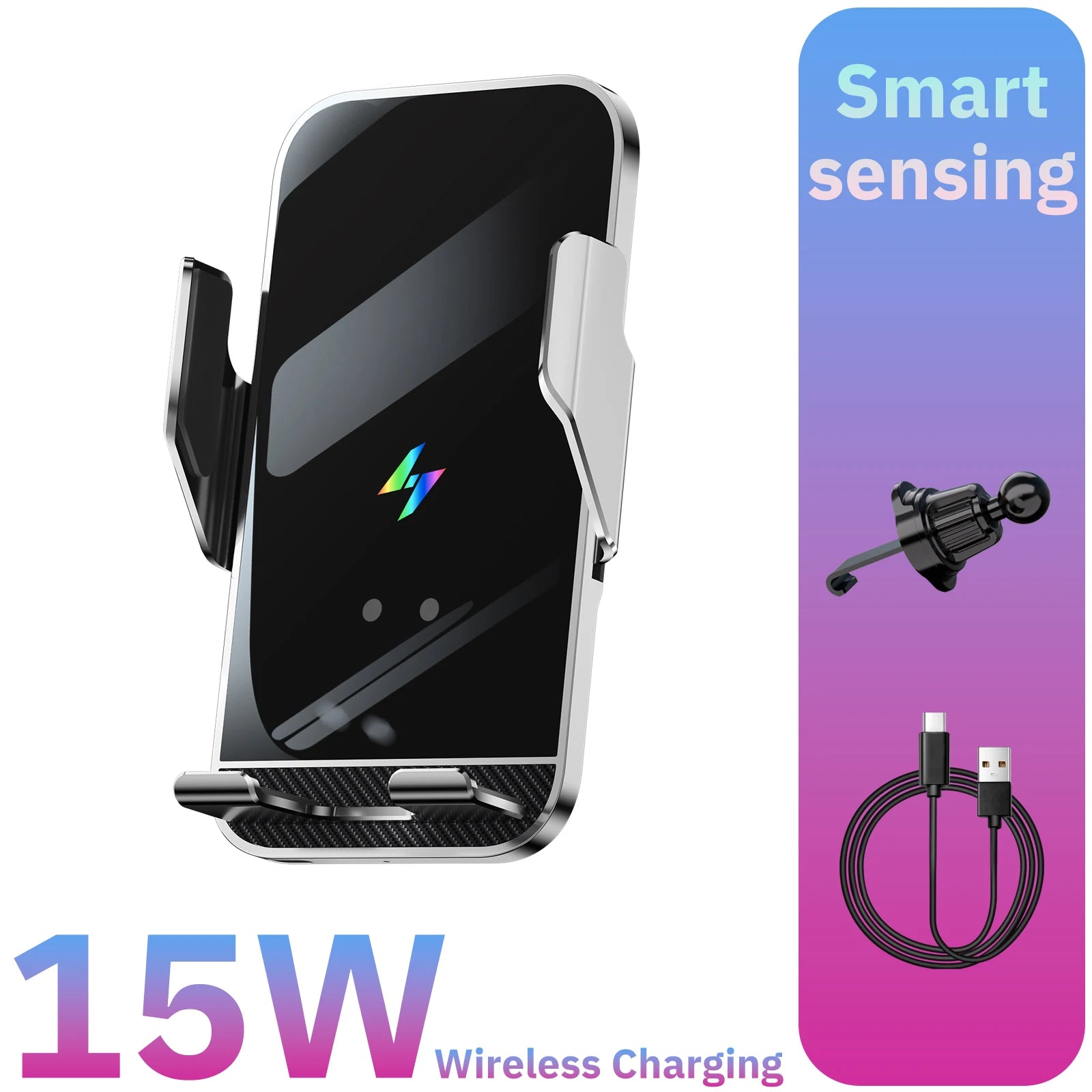 Smart Wireless Car Charger Phone Holder by Snagg A Phone Holder