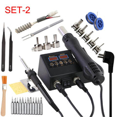 2-in-1 SMD Rework Soldering Station with Hot Air Gun & Iron - SnaggIt