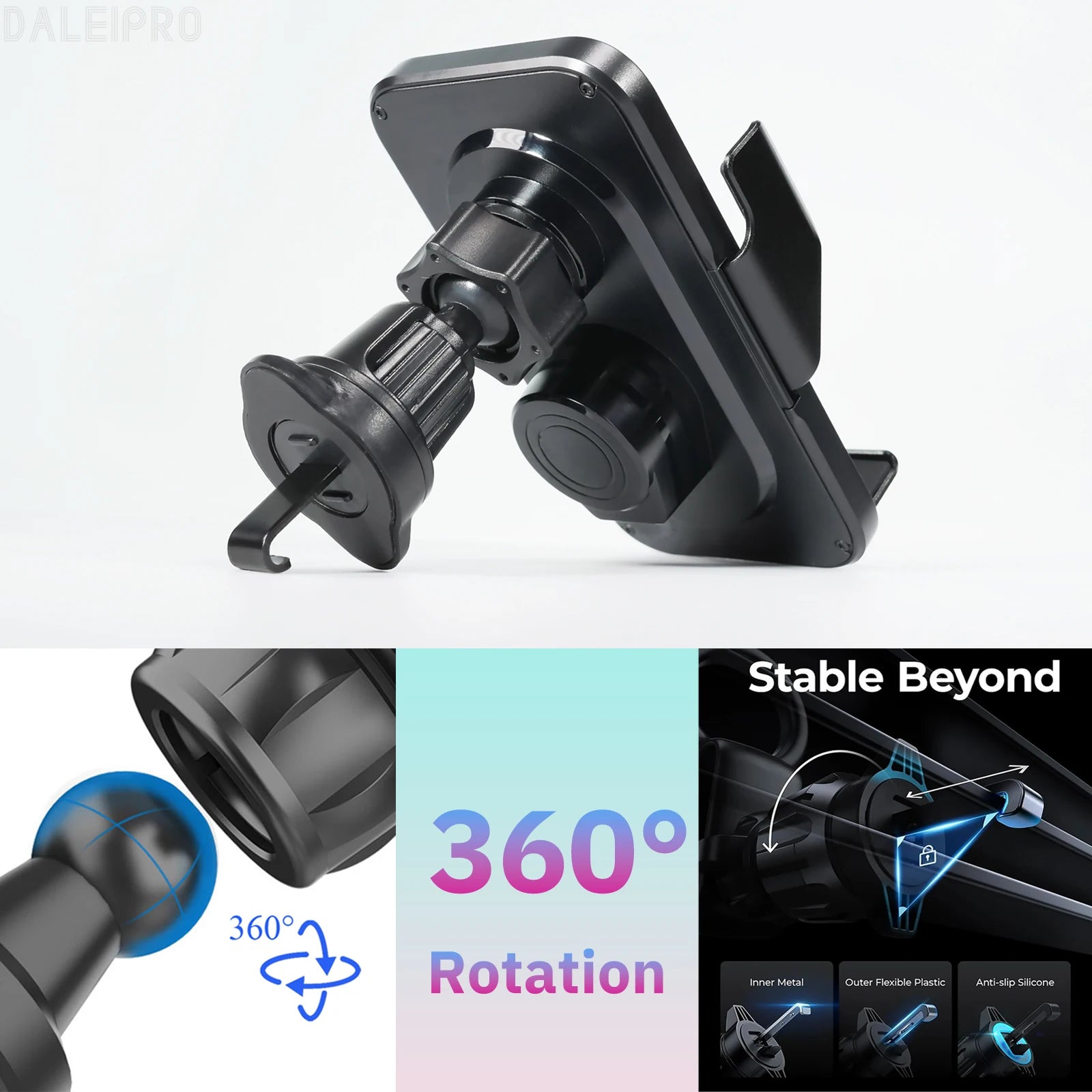 Smart Wireless Car Charger Phone Holder by Snagg A Phone Holder