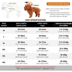 Waterproof Dog Rain Jacket for Large Dogs – Breathable Snow-Proof Windproof Outdoor Coat with Legs