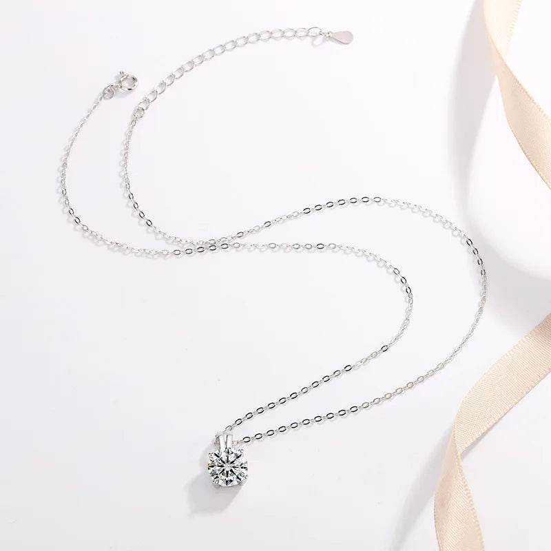 1–3ct Colorful Moissanite Pendant Necklace - SnaggIt
