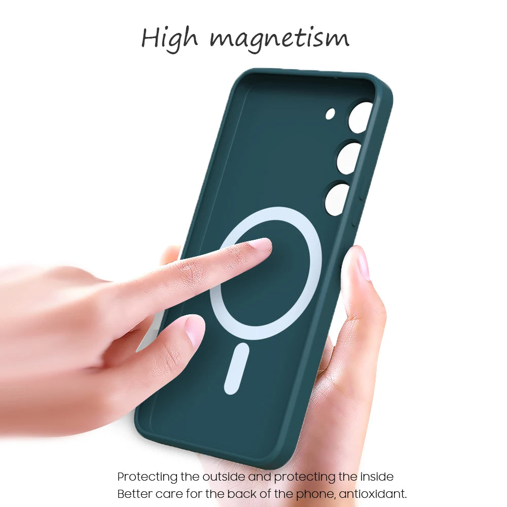 MagSafe Compatible Silicone Case for Samsung Galaxy S25 & A Series by Snagg A Phone Case
