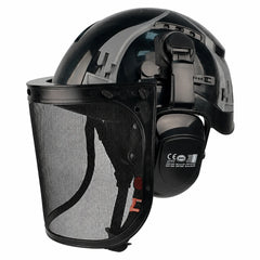Forestry safety helmet kit with mesh face shield and earmuffs – image 7