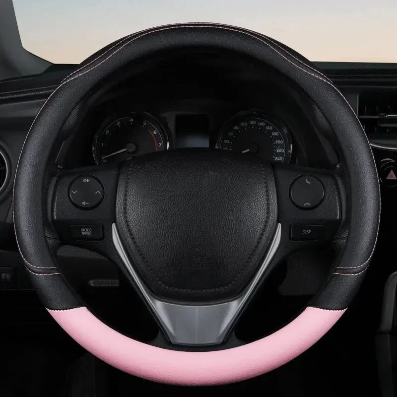 PU Leather Steering Wheel Cover by Snagg A Steering Wheel Cover