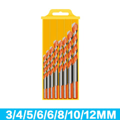 3-12mm Multifunctional Triangle Glass Drill Bit Set