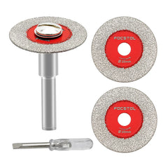 Mini Brazed Cutting Disc Saw Blade | Glass Jade Crystal Tile Marble Round Shank CE Certified 30–50mm