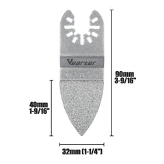 Diamond Oscillating Saw Blades 7pcs | Quick-Release Universal Multitool Triangle Blade for Tile Grout Ceramic