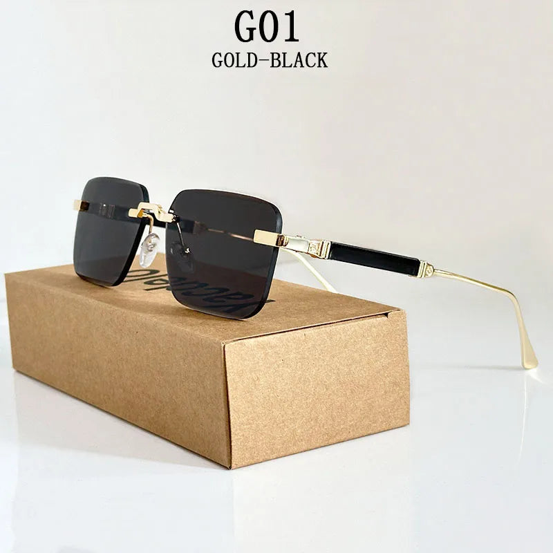Rimless Square Sunglasses by Snagg A Shades