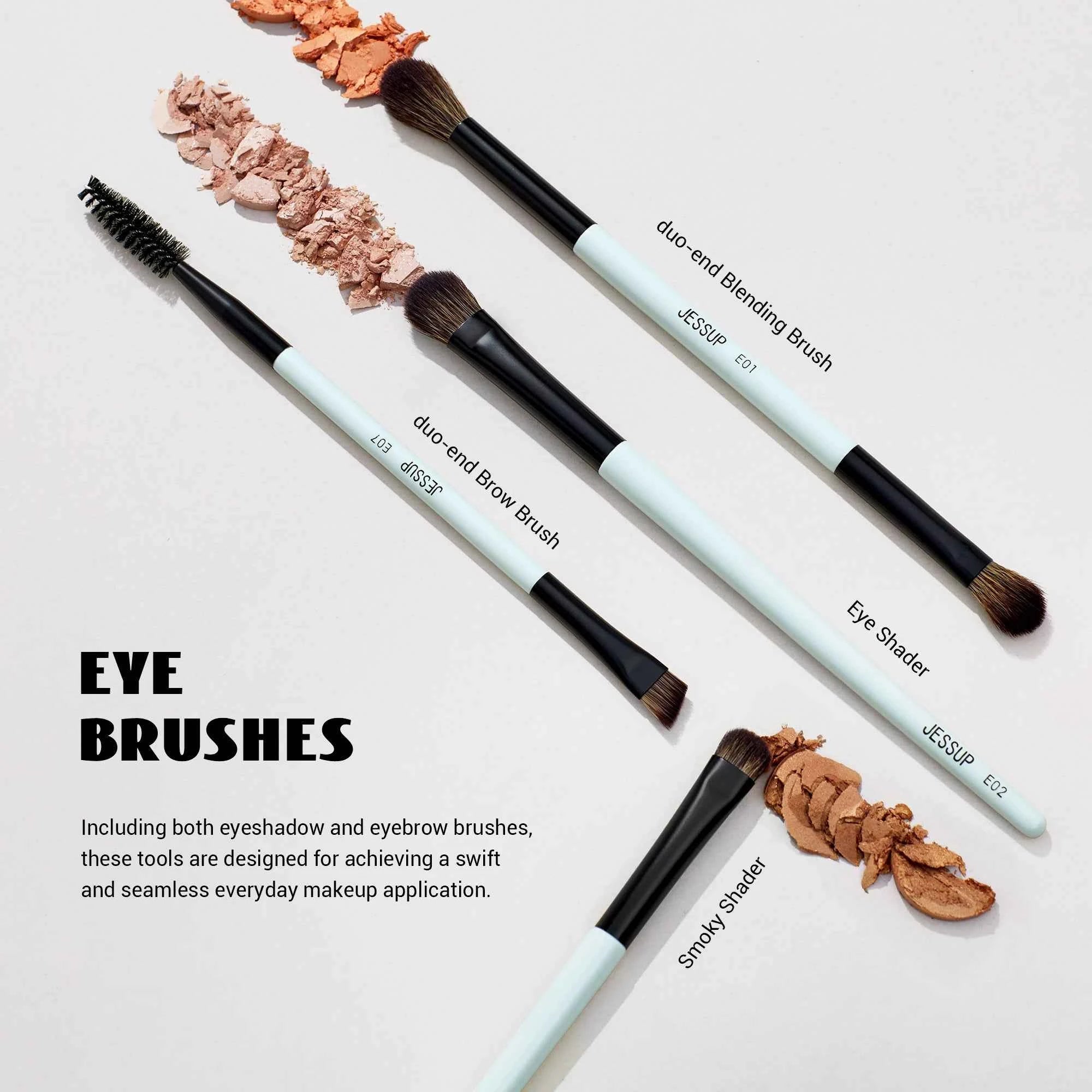 10 Pcs Double Sided Makeup Brush Set