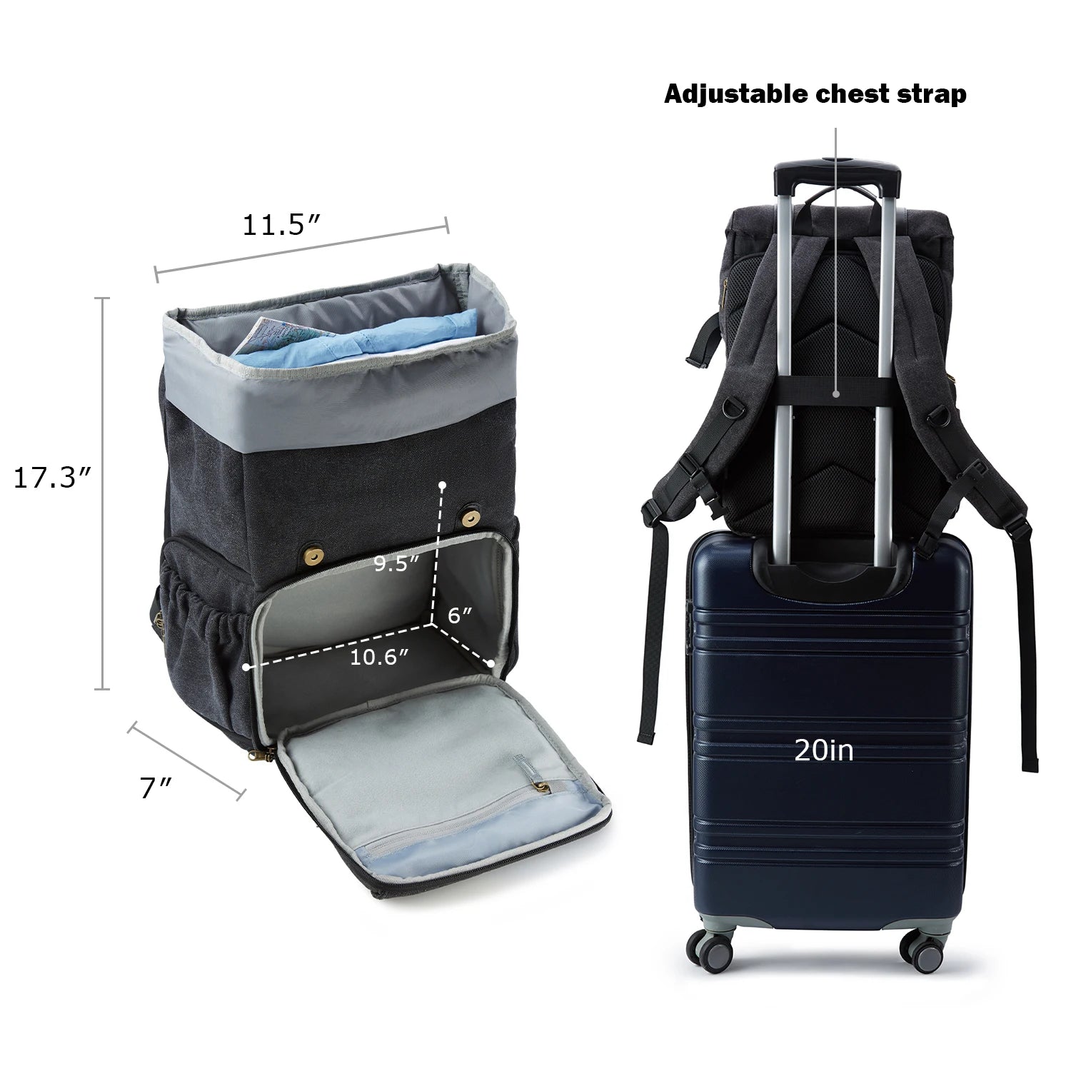 DSLR Camera Backpack with Tripod Holder – Waterproof Photographer Backpack Fits 15" Laptop (36–55L)