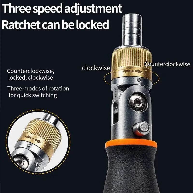 10-in-1 Multi-Angle Portable Ratchet Screwdriver Set - SnaggIt