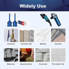 Vacuum Brazed Diamond Core Drill Bit & Heavy Duty Hole Saw for Granite, Porcelain, and Ceramic