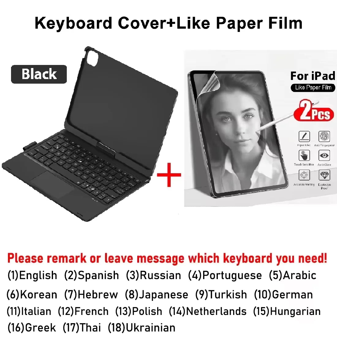 Magic Keyboard Case For iPad Air 11 13 2024 Pro 11 12.9 iPad 10.2 7/8/9th 10th Generation iPad Air 4 5 6 by Snagg A Wireless Keyboard