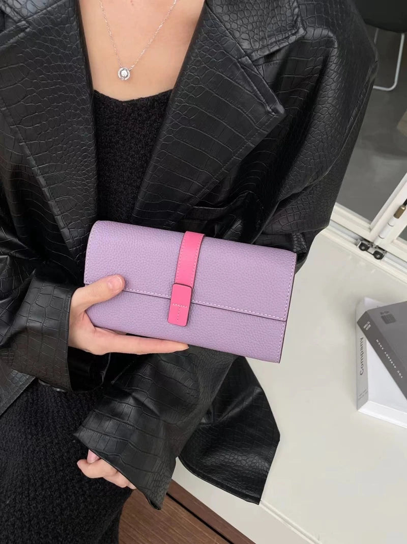 Luxury Genuine Leather Long Wallet by Snagg It Wallet