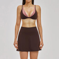 Women's 2-Piece Seamless Yoga Set | Sports Bra & High Waist Leggings Fitness Tracksuit