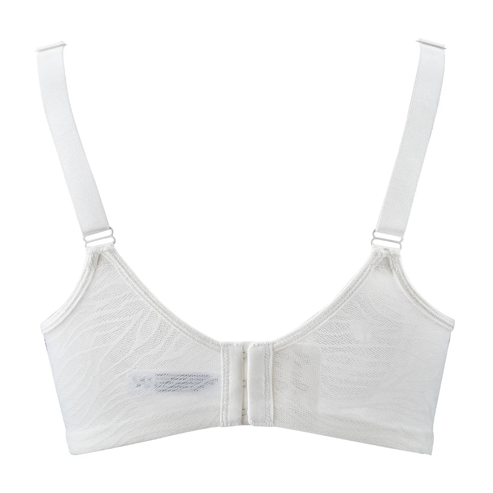 Plus Size Lace Minimizer Bra | Underwire Lifting High Support Full Coverage Unpadded Large Cup