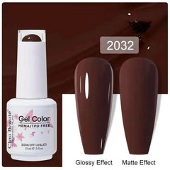 Professional 15ml HEMA & TPO Free Gel Polish – High-Performance Red & Multi Tone Semi Permanent Varnish