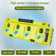 4-port battery charger for Ryobi 18V batteries – image 7