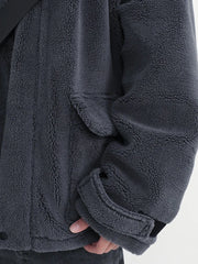 Oversized Sherpa Jacket with Hood by Snagg A Jacket