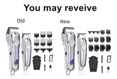 Professional 2 Piece Cordless Grooming Suite – All in One Master Clipper & Precision T Blade Trimmer Kit