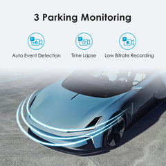 2K Quad HD+ Buffered Parking Dash Cam | Super Night Vision & GPS Logger