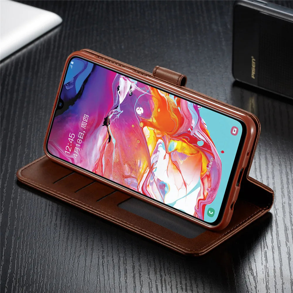 Leather Wallet Flip Case For Galaxy S24 Series by Snagg A Phone Case