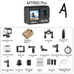 5K Action Camera – 30M Waterproof Sports Cam with Touch LCD by Snagg A Portable Camera