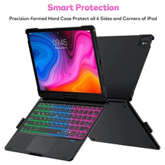 360 Degree Flip Backlit Magic Keyboard For iPad 11th Generation A16/ iPad Air 7 11 13 inch by Snagg A Wireless Keyboard