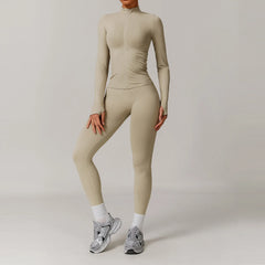 Women's 2/3-Piece Seamless Yoga Tracksuit | Gym Sports Bra & Leggings Fitness Set Sportswear