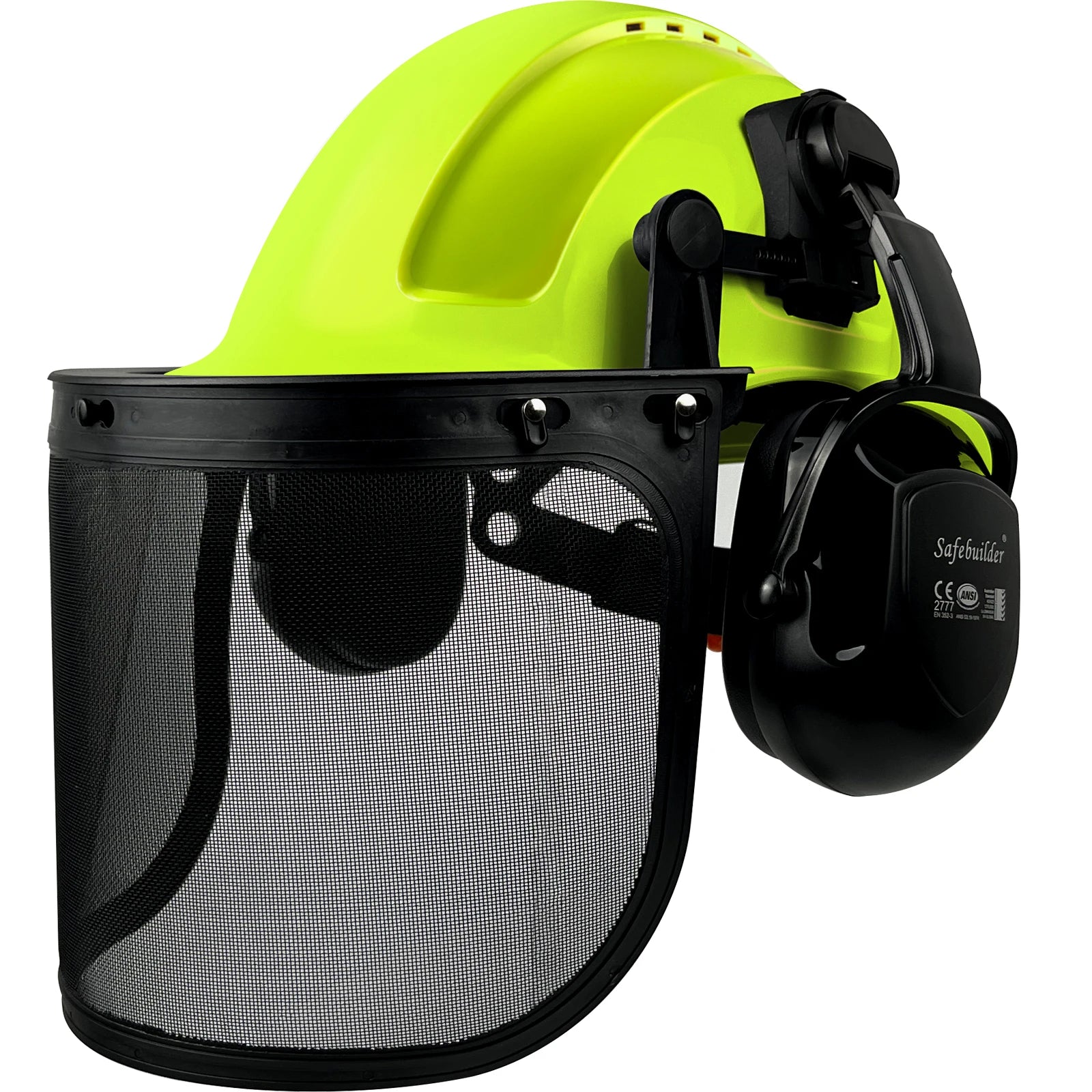 Forestry Safety Helmet With Face Shield & Ear Muffs by Snagg A Safety Helmet