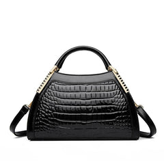 Alligator Patent Leather Crossbody Shoulder Bag - SnaggIt