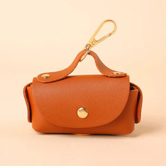 Premium Faux Leather Waste Bag Holder | Stylish & Portable Pet Cleanup Organizer