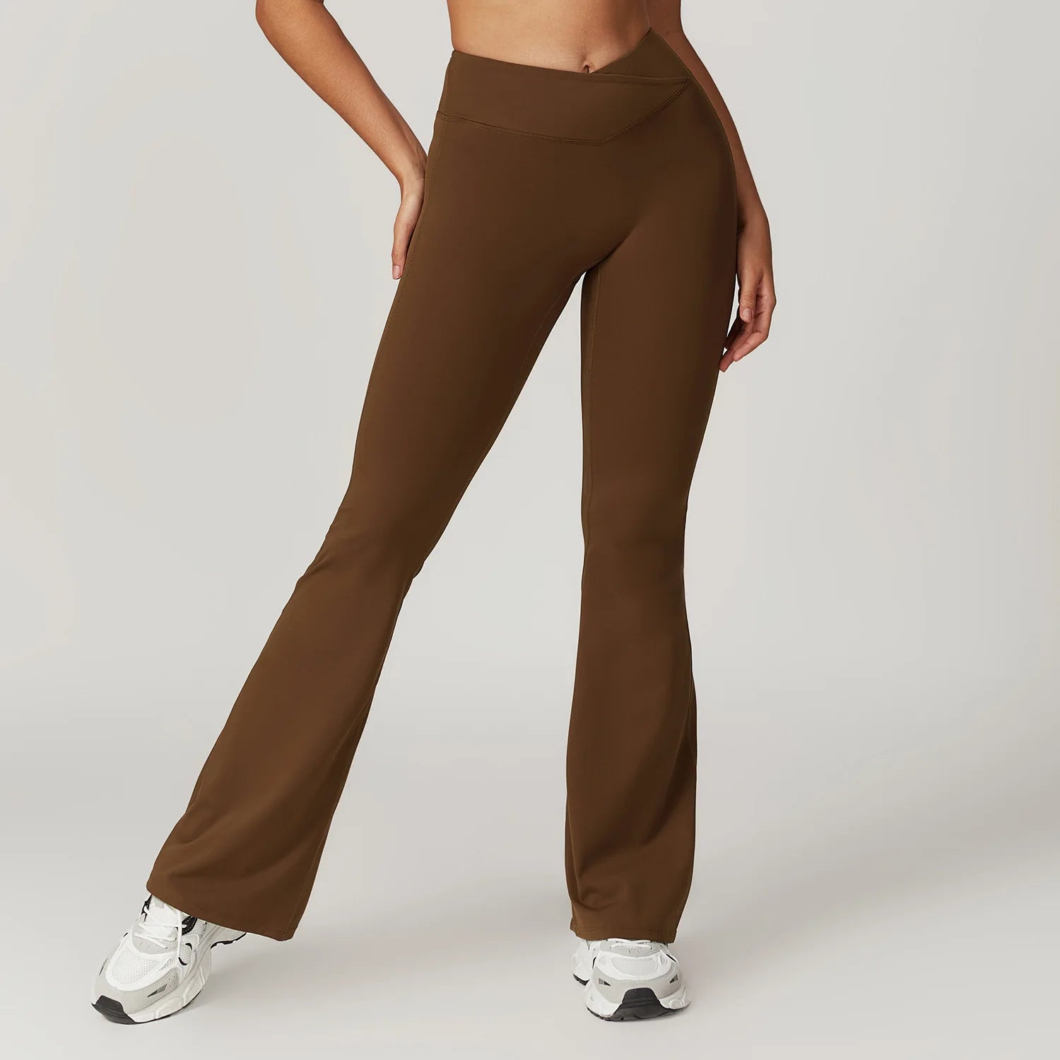 Women's Flared Yoga Pants | High Waist Bell-Bottom Lifting Dance Tights Gym Breathable Leggings