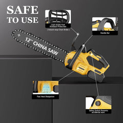 12" Cordless Chainsaw by Snagg A Chainsaw