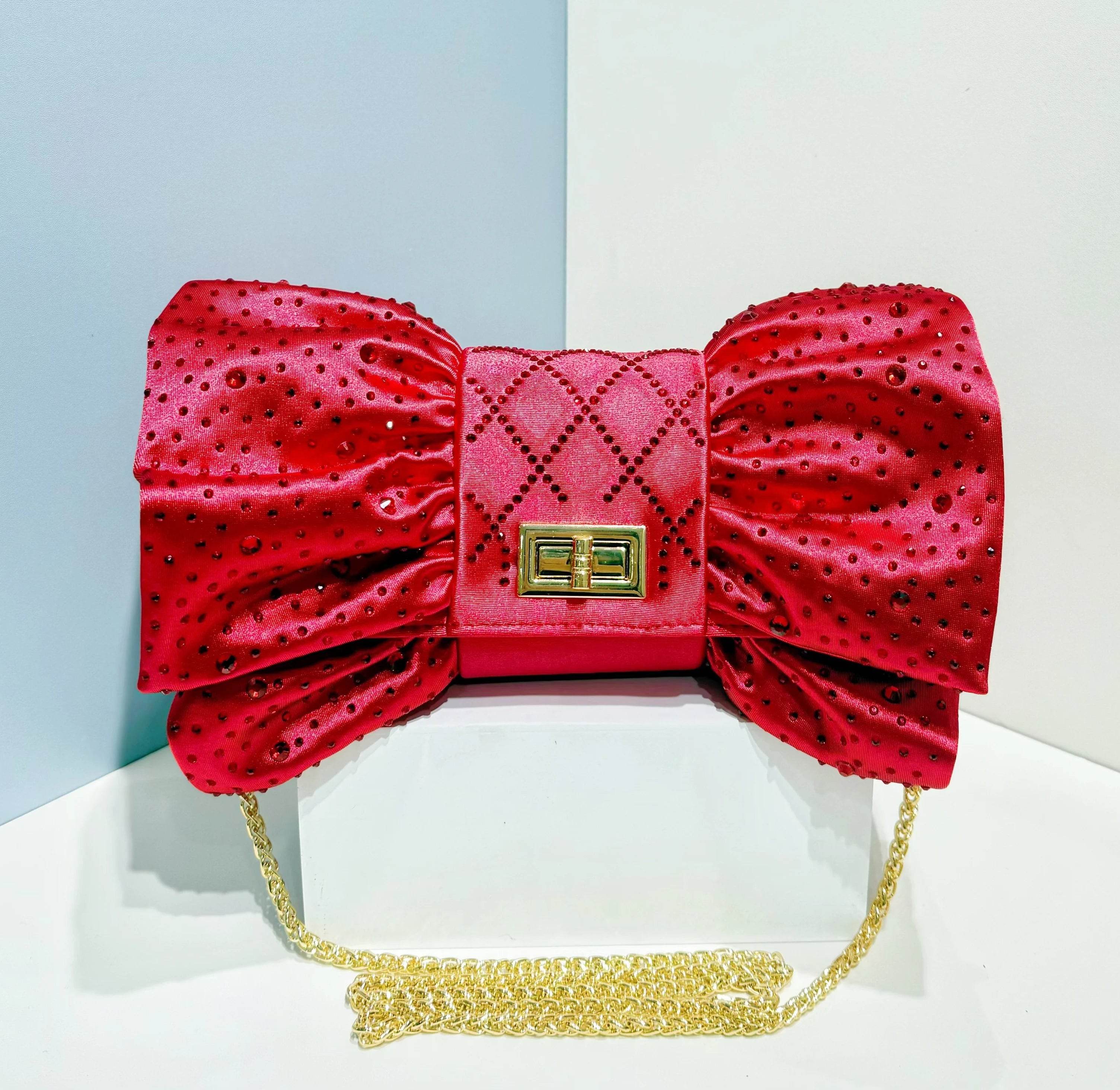 Butterfly Rhinestones Evening Clutch - SnaggIt