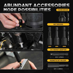 105 Pcs Professional Master Drill & Driver Set | HSS, S2 Steel & Masonry Multi-Material Kit