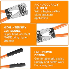 Heavy Duty Cable Lug Crimping Tool Kit