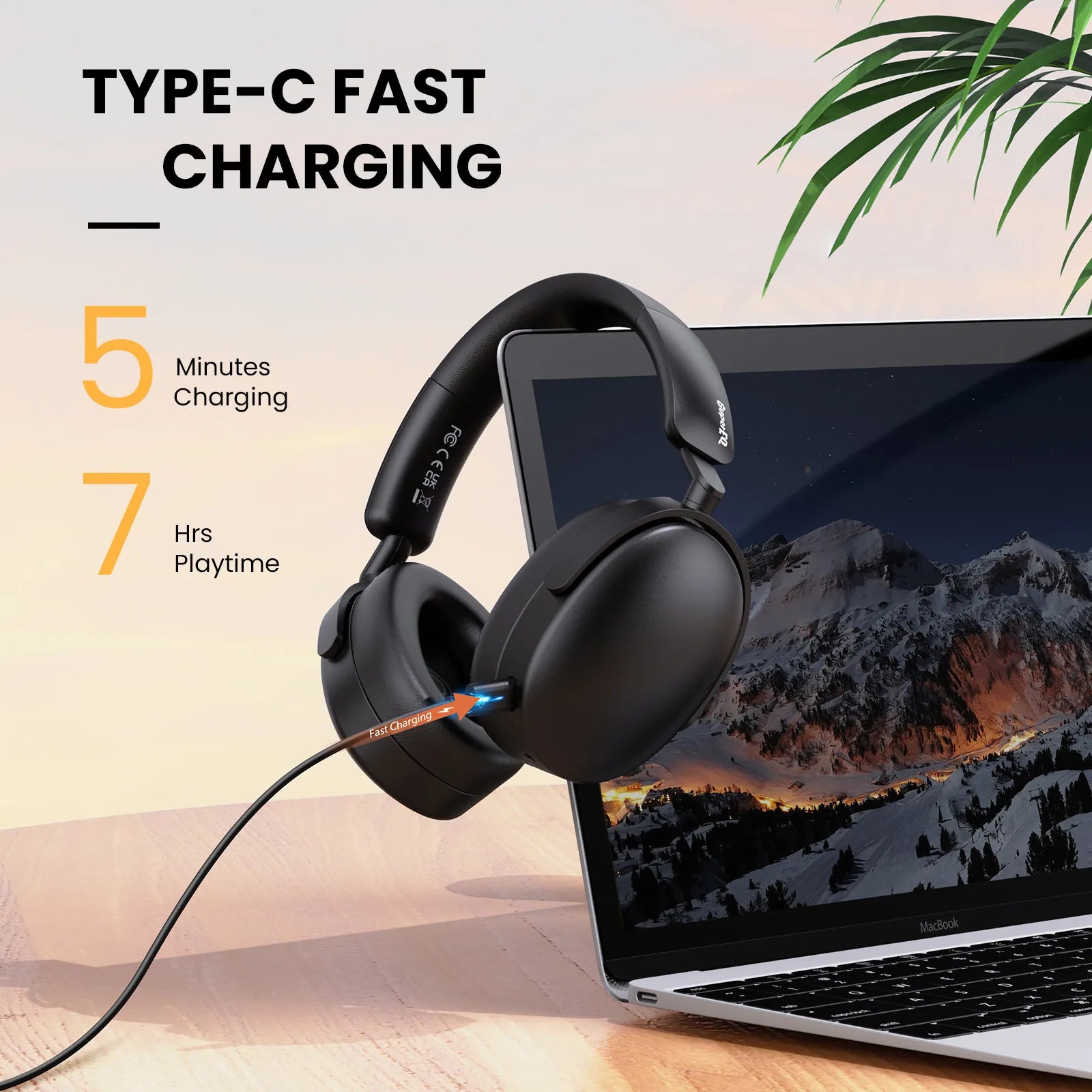 ANC Wireless Headphones | Bluetooth 5.4 Over-Ear Noise Cancelling Headset by Snagg A Headphone