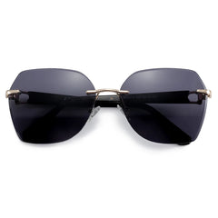Oversized Rimless Butterfly Sunglasses by Snagg It Sunglasses