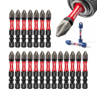 Diamond Coated PH2 Impact Screwdriver Bit Set – 2" Magnetic S2 Steel Insert Bits with Tubes for High-Torque Applications
