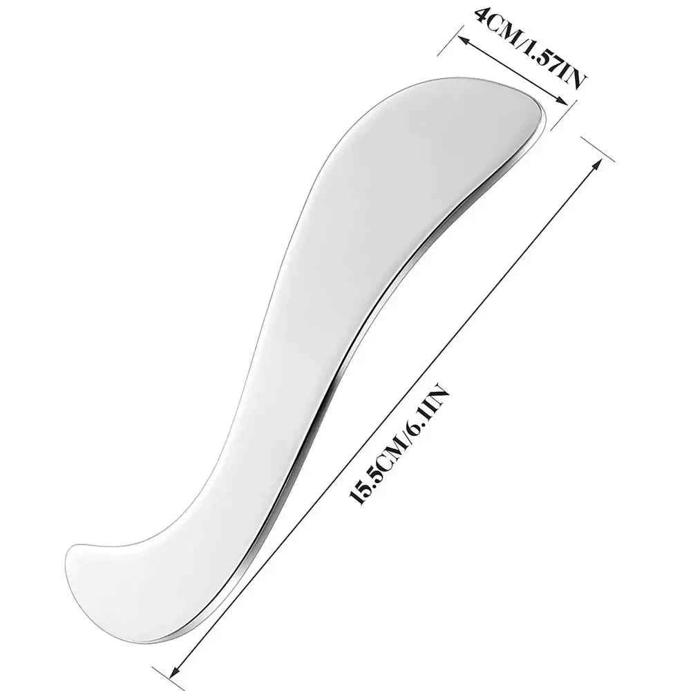 Professional Stainless Steel Gua Sha Massager – Deep Tissue Fascia Scraping & Muscle Recovery Tool