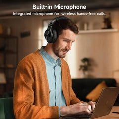 Bluetooth 5.2 Over-Ear Headphones | Hi-Res Audio DJ Studio Headset (72H Playtime) by Snagg A Headphone