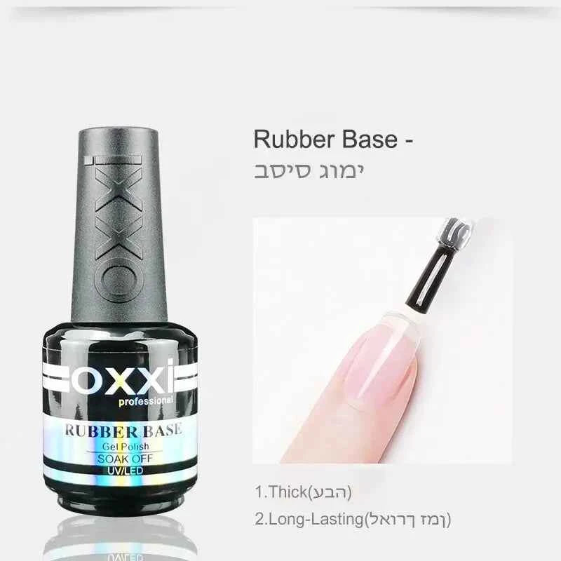 Professional 15ml Rubber Base & No-Wipe Shiny Top Coat Duo – High Performance Semi-Permanent Gel System