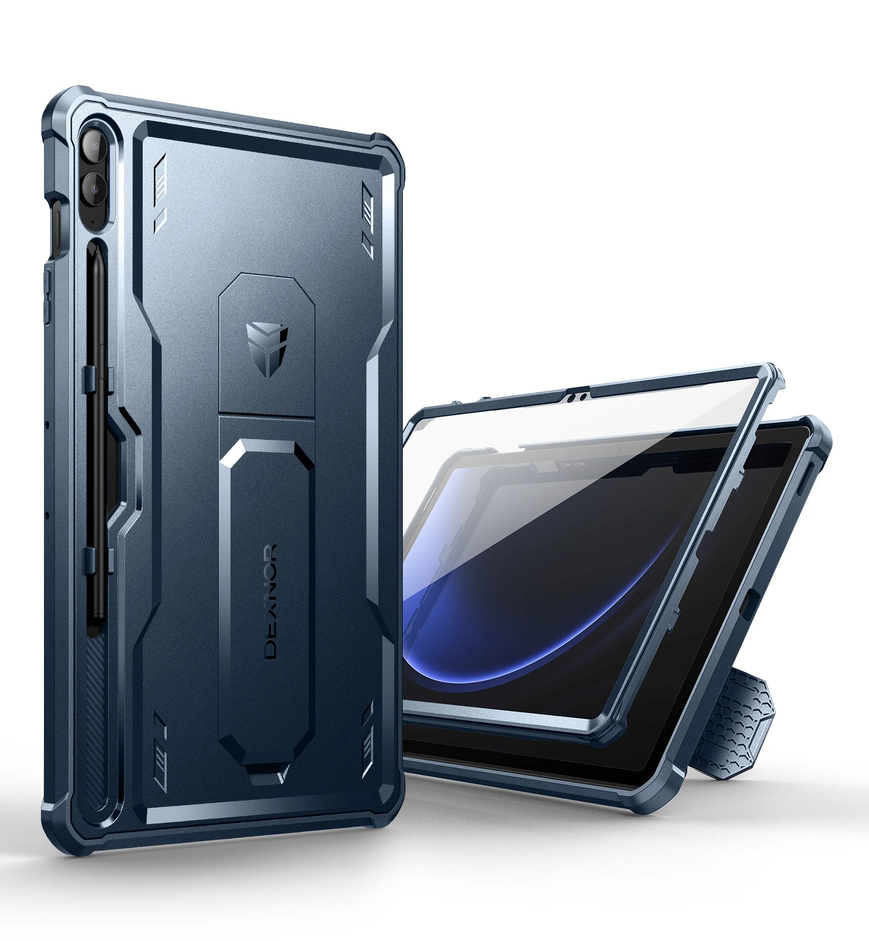 Heavy Shockproof Full Body Protective Cover WithBuilt in Screen Protector For Samsung Galaxy Tab S9 FE by Snagg A Tab Case