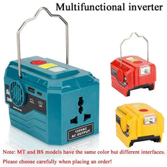 120V Portable Power Inverter & LED Floodlight | Multi Platform Mobile Power Station
