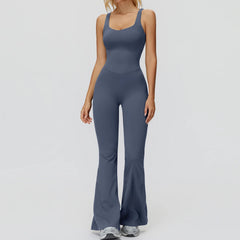 Women's Push-Up Sports Jumpsuit | Gym Tracksuit Yoga Suit Fitness Romper Stretch Bodysuit Activewear