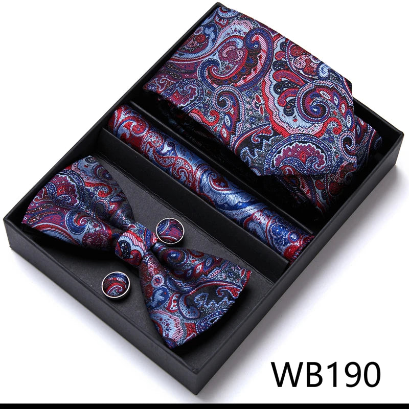 Men’s Luxury Tie & Bow Set - WB190 - Others In Fashion