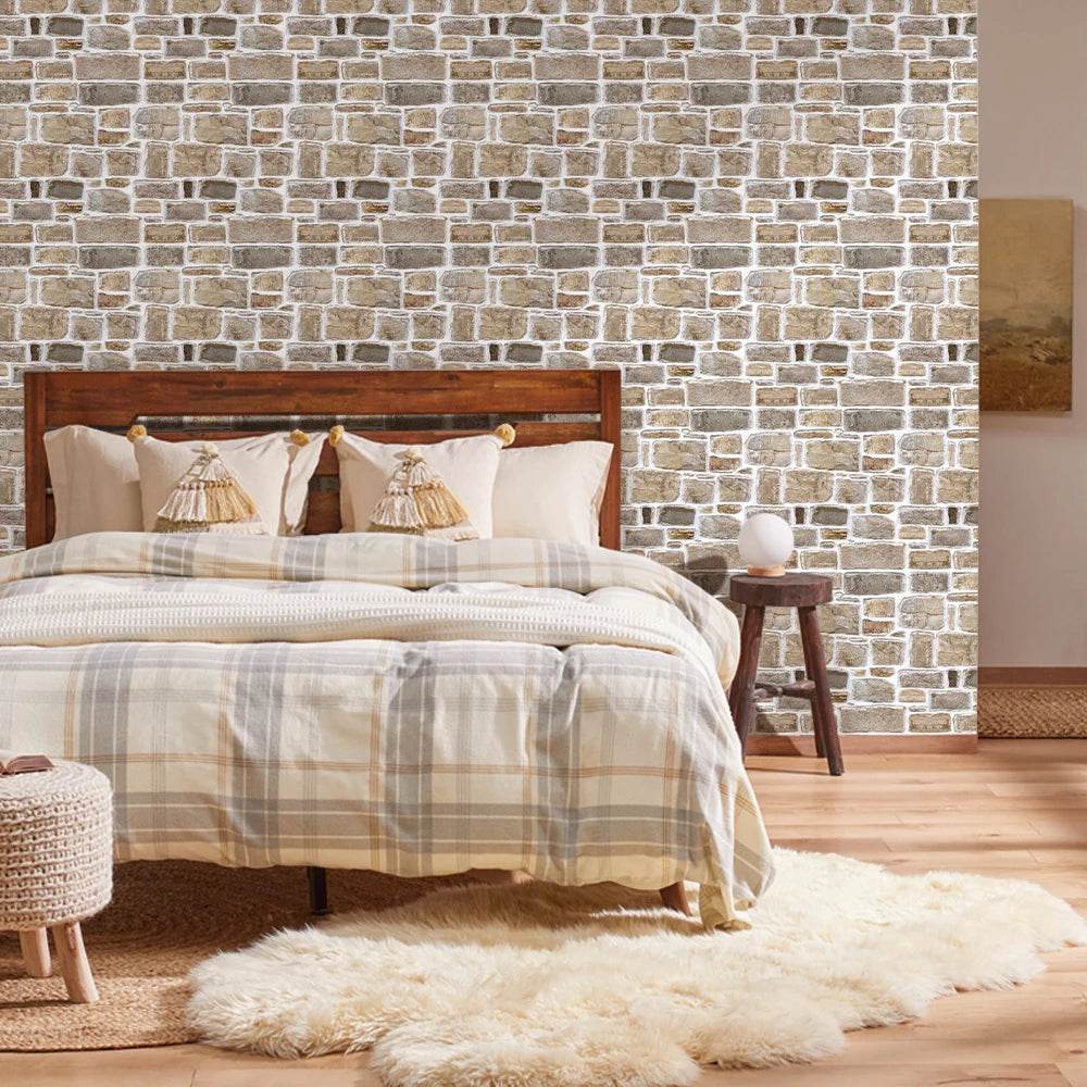 3D Faux Stone Tile Stickers - SnaggIt