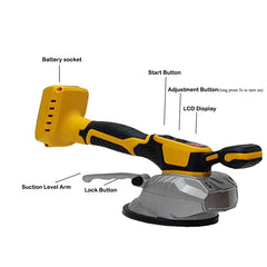 8 Speed Tile Tiling Machine | High Efficiency Vibrating Leveling Tool Compatible With Dewaly 18V Batteries